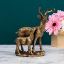 Picture of Ornamen Beruang dan Domba Berkilau  - Decor Decor Decorative Bronze Deer Nature Standing Ornaments