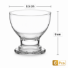 Picture of Glass Dessert Bowls Sundae Ice Cream Set of 6 Short Stemmed Tulip Prawn Cocktail Glasses Fruit Salads Pudding Dishes Footed Dessert Sundae Cocktail Bowls