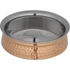 Picture of 13cm Copper Finish Stainless Steel Handi / Balti Dish, Double Layer Serving Bowl with Inner Steel Lining, Small Curry Bowl for Serving Food, Kitchen & Dining Use