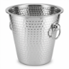 Picture of Stainless Steel Wine Bucket Deep Champagne Ice Cooler with Ring Handles Dotted Design Beverage Chiller for Parties BBQs and Celebrations