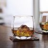 Picture of Jubilee Rock Set of 6 Tumblers 300ml Modern Cut Design Drinking Glasses for Water Whisky Cocktails and Iced Beverages Decorative Geometric Pattern Table Glassware