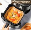 Picture of Air Fryer Parchment Paper 200mm x 45mm 50 Pieces Non Stick Oil Proof Disposable Baking Liners Heat Resistant Paper for Air Fryer Oven Steamer and Frying Pan Kitchen Use