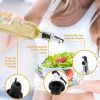 Picture of 2 Pack 250ml Clear Glass Oil and Vinegar Dispenser Bottles with Metal Pourers, Kitchen Cruet Set for Oil, Vinegar, Salad Dressing and Cooking